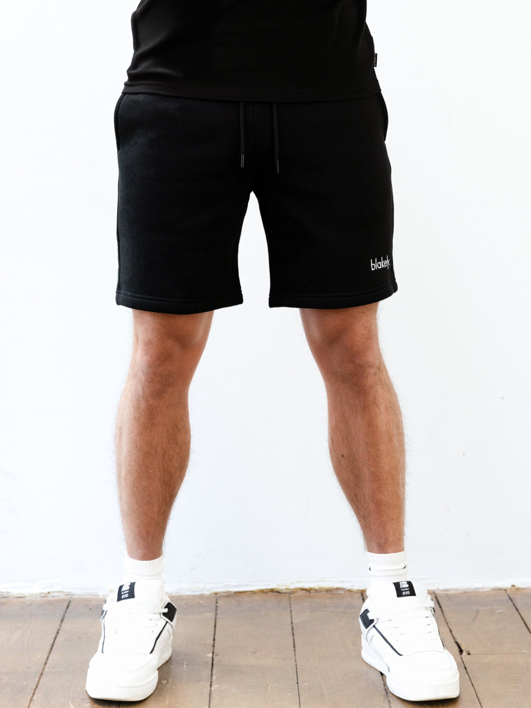 Sami Relaxed Jogger Shorts - Black