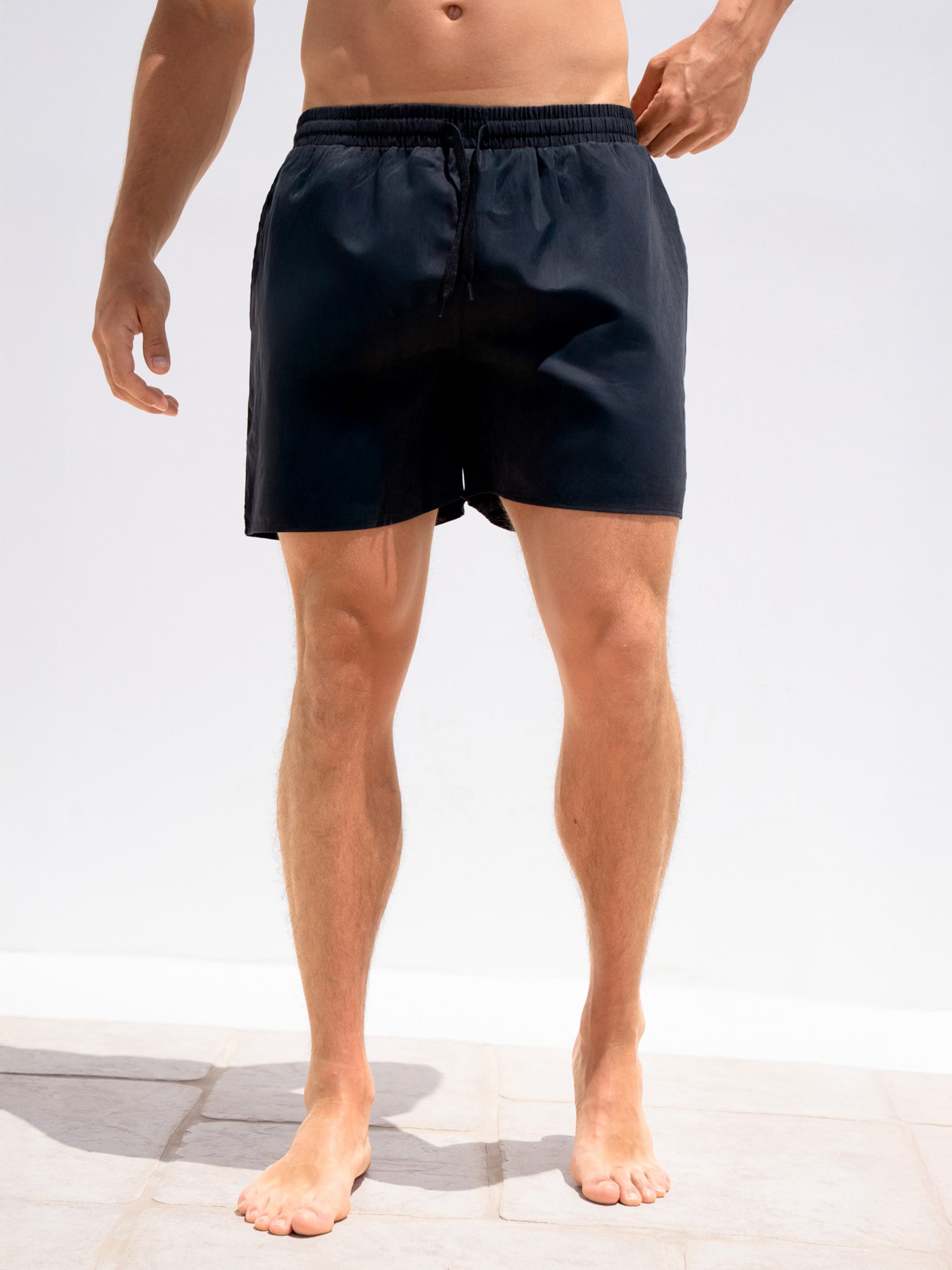 Anchor Swim Shorts - Black