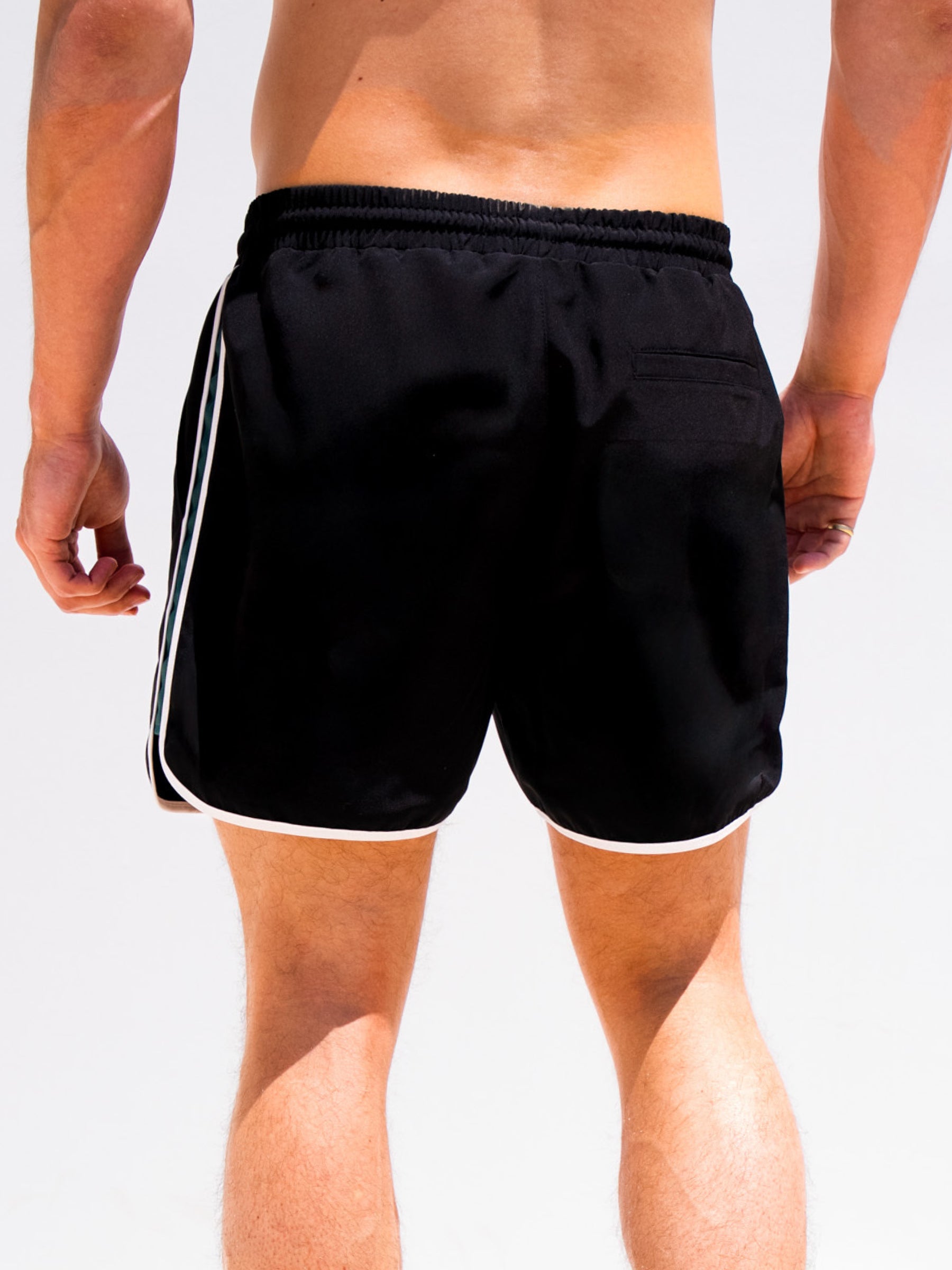 Panel Swim Shorts - Black